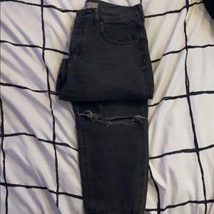 Charcoal Slouchy Boyfriend Jean